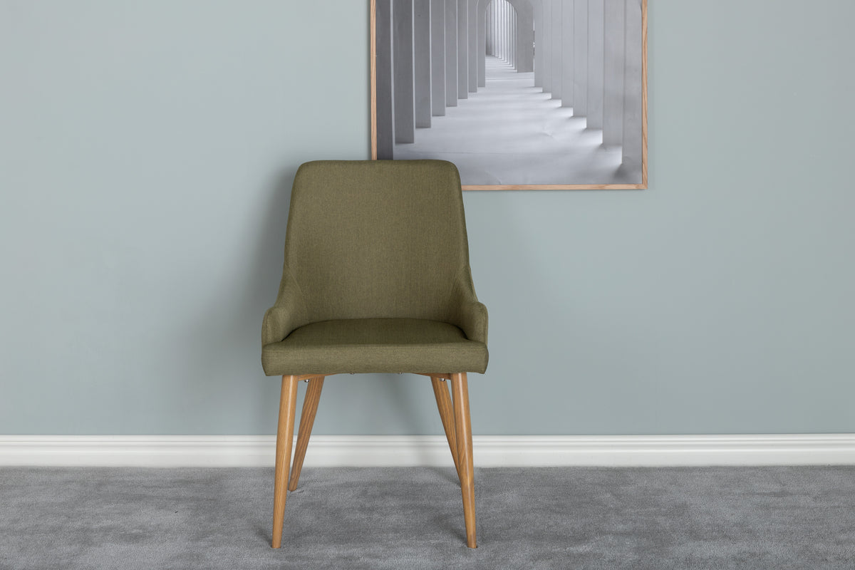 Plaza Matstolar 2-pack Mossgrön