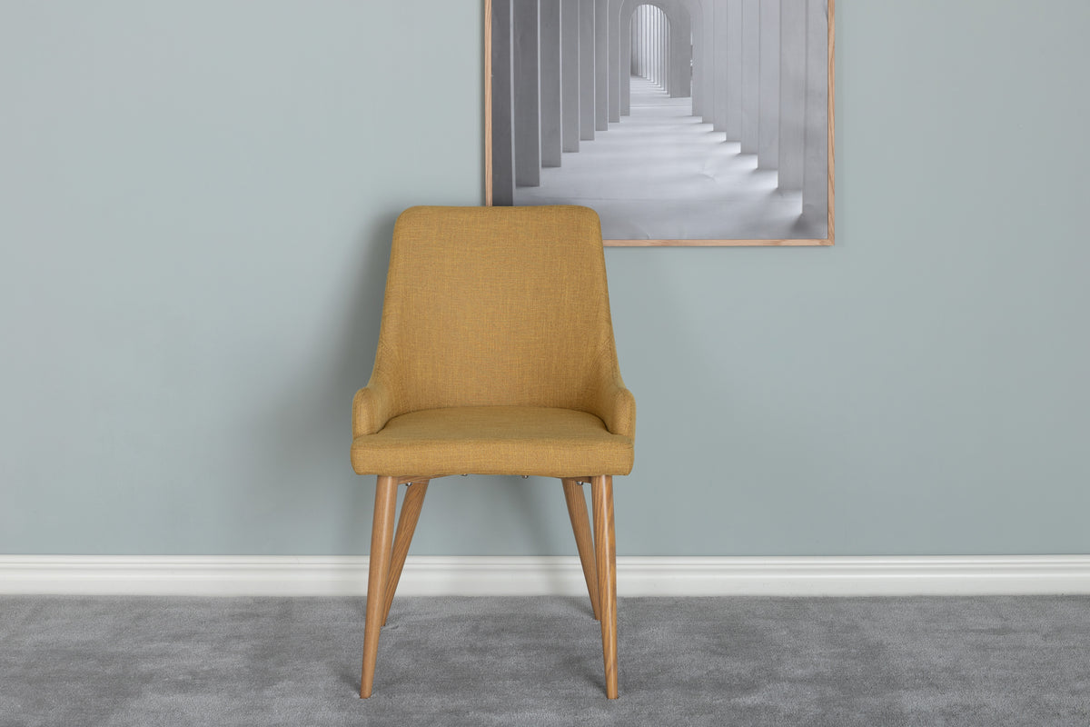 Plaza Matstolar 2-pack Senapsgul