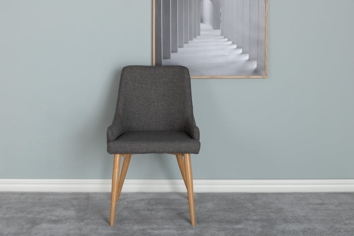 Plaza Matstolar 2-pack Mörkgrå