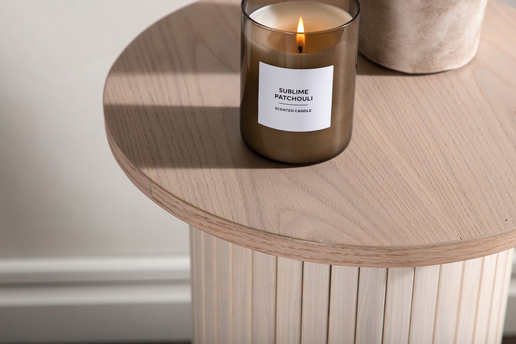 Bianca Sidobord ⌀40 Vitputsad