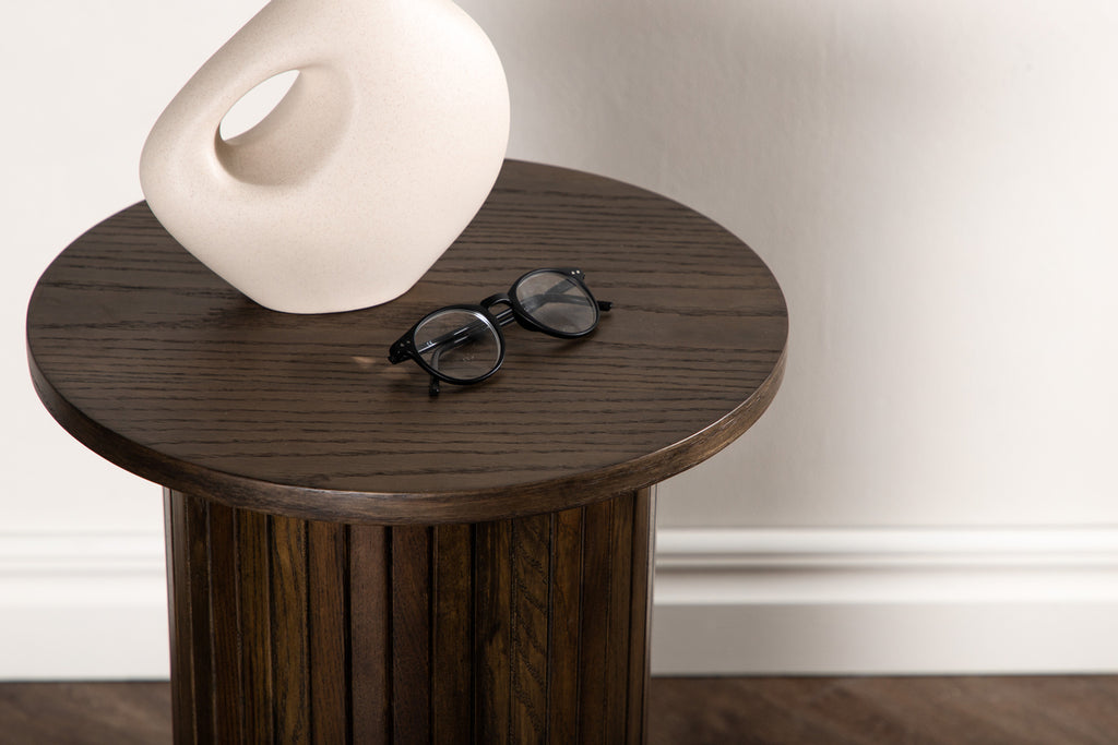 Bianca Sidobord ⌀40 Mocka