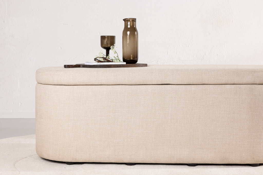 Potenza Ottoman 130 x 47 x 50 Off-white