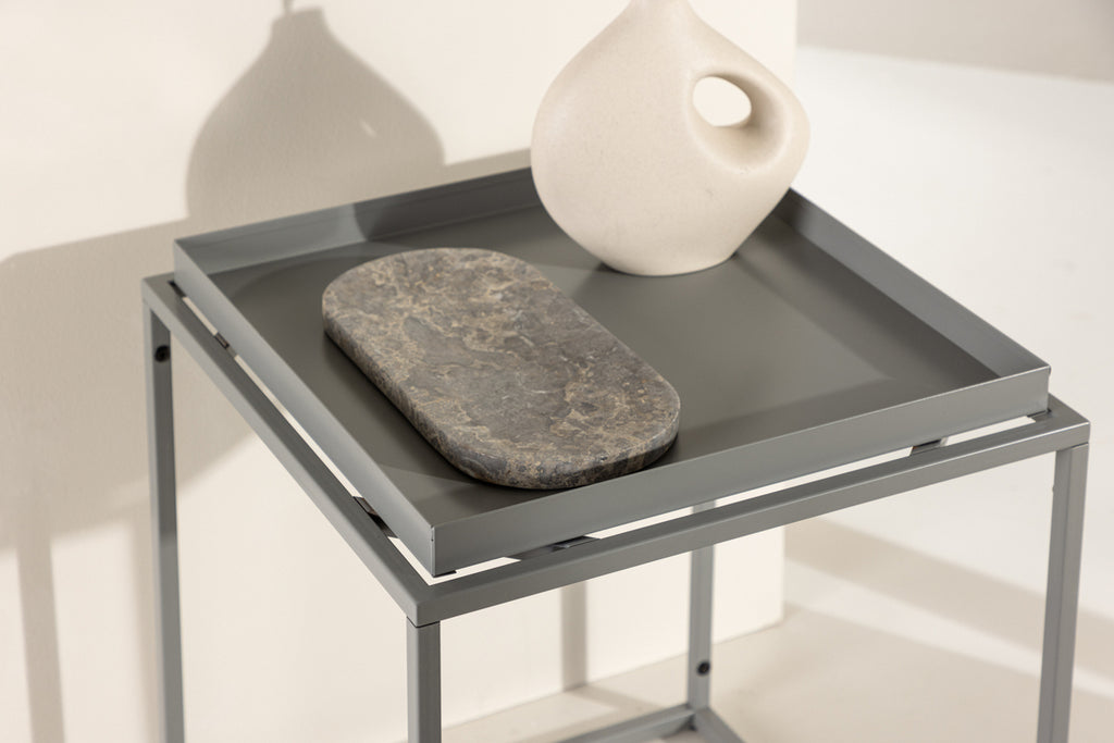 Porto Sidobord 45 x 45 Mörkgrå