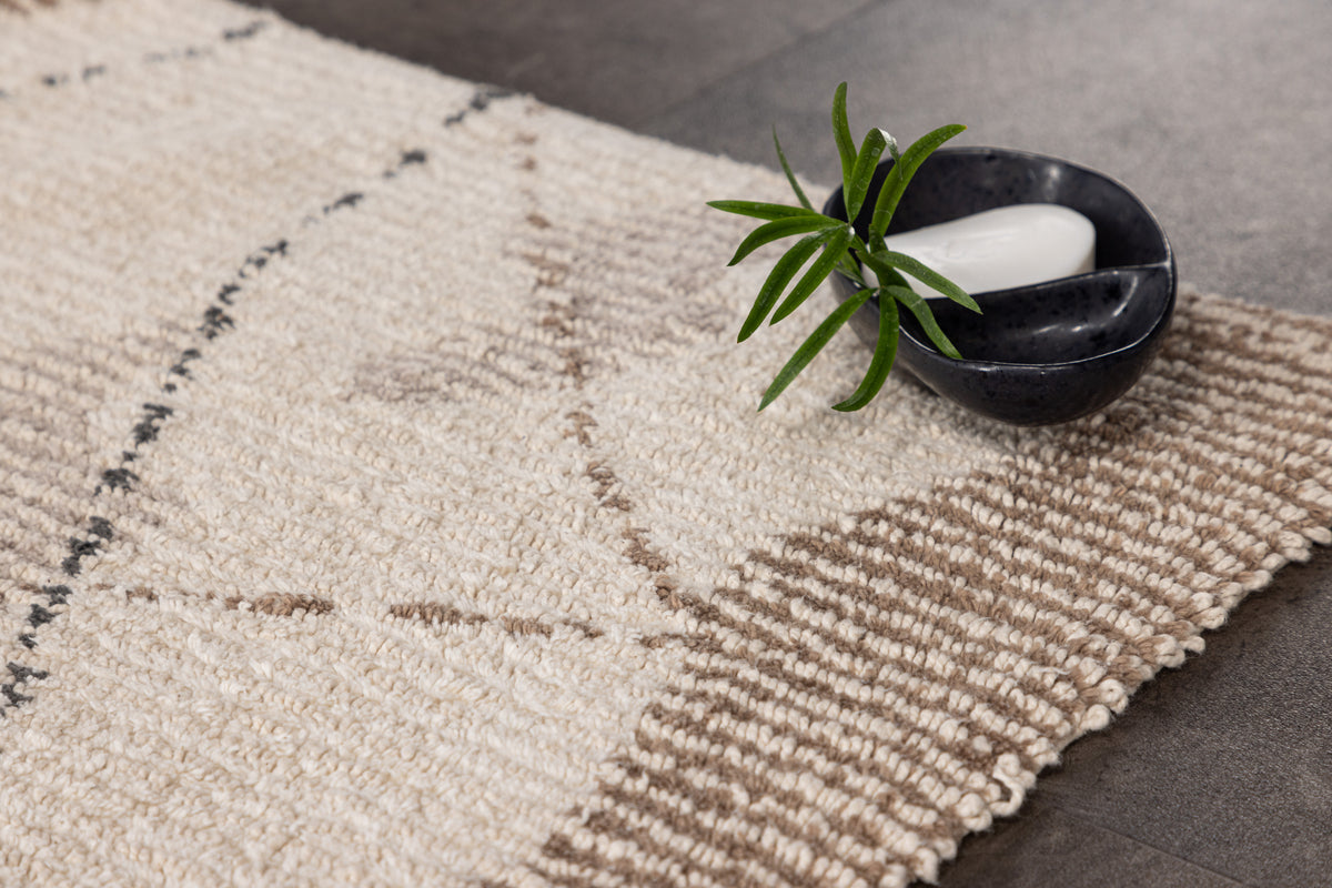 Paul Rektangulära Mattor 90 x 60 Elfenben