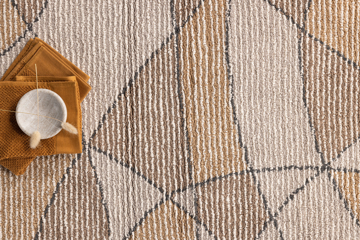 Loui Rektangulära Mattor 90 x 60 Elfenben