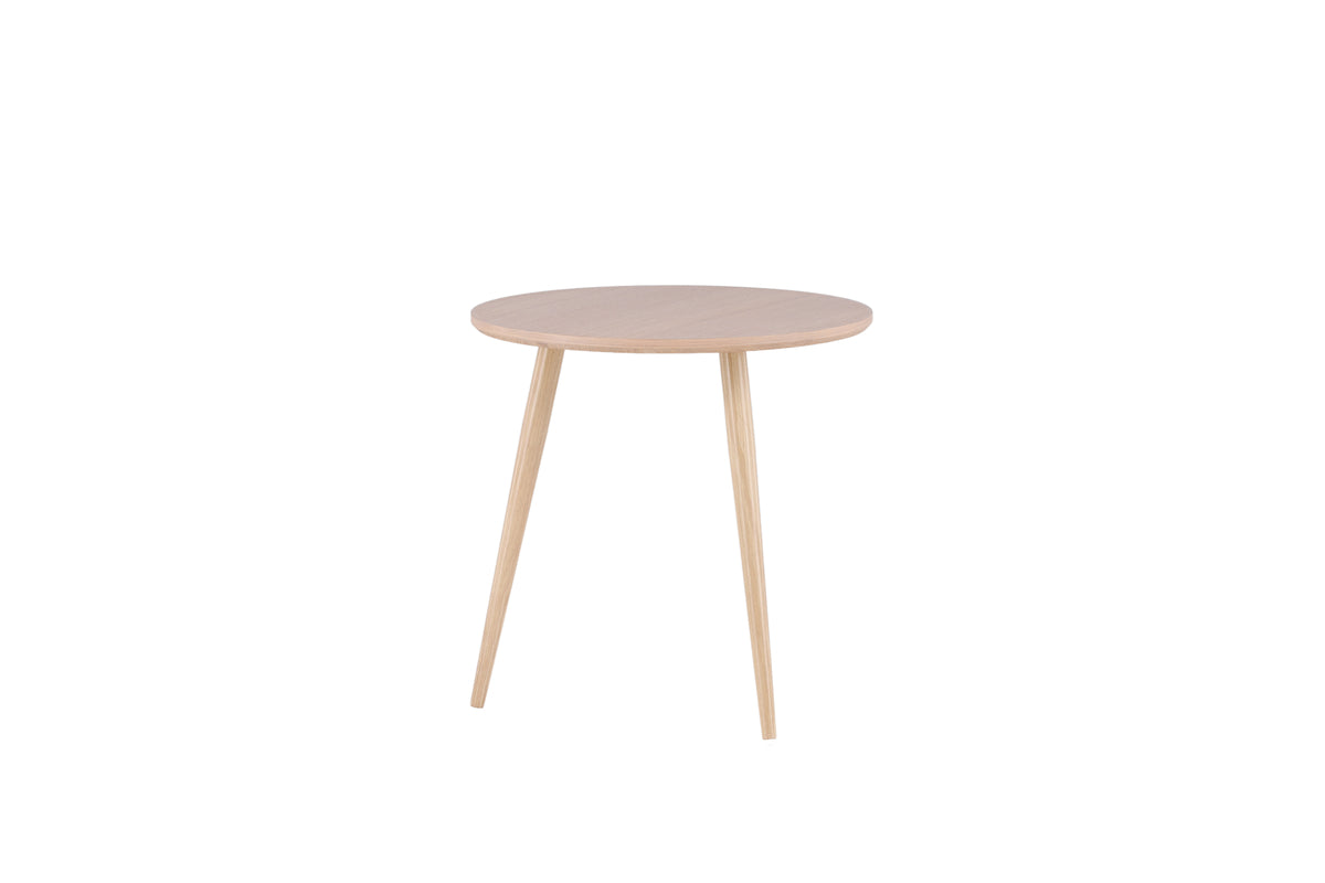 Askim Sidobord ⌀48 Vitputsad