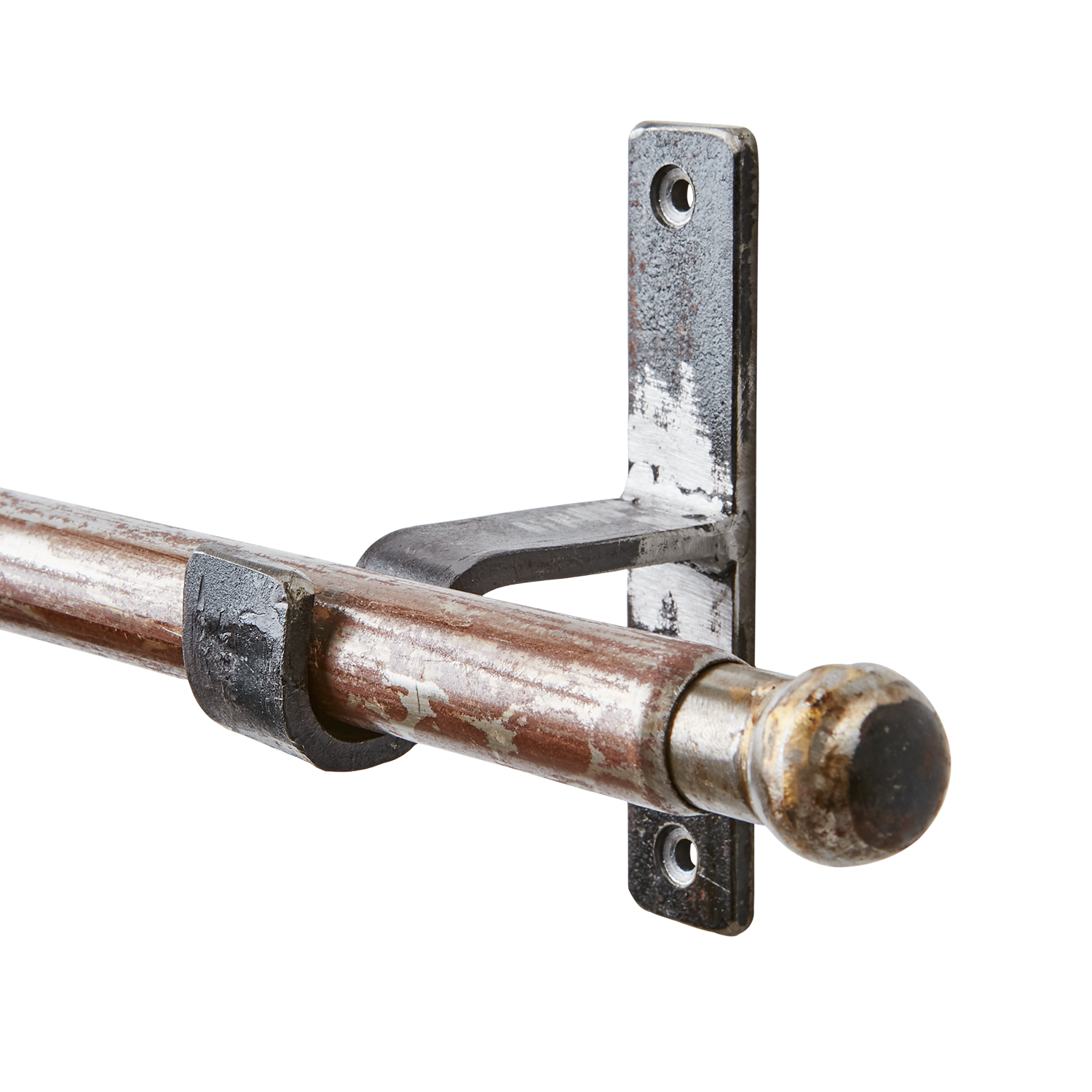 STANLEY Gardinstång/stång med konsoll, Svart/grå 2st