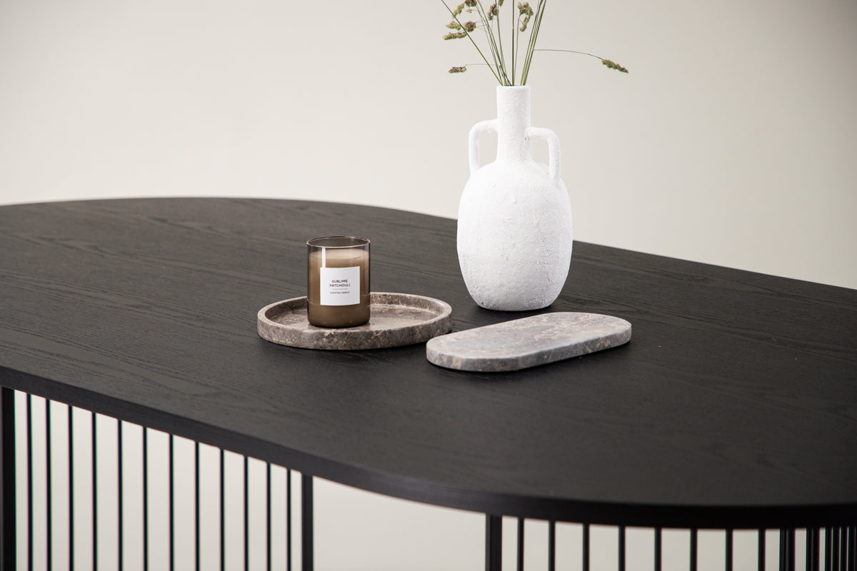 Hamneskär Ovala Matbord 220 x 110 Svart