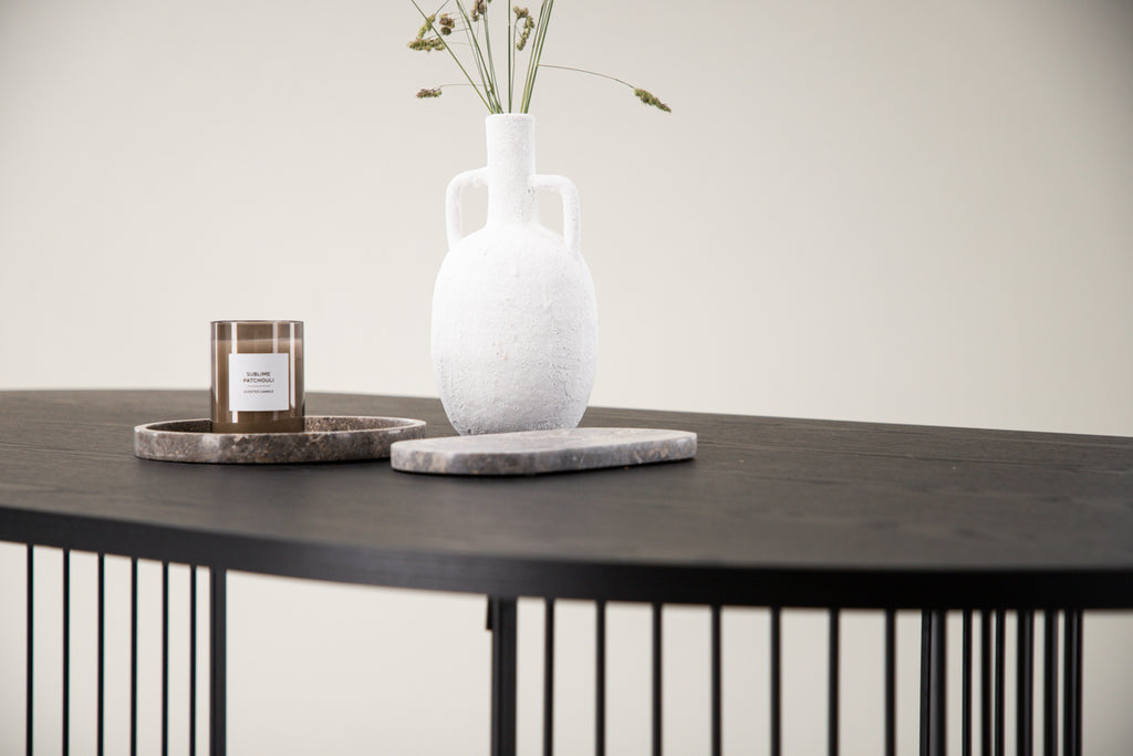 Hamneskär Ovala Matbord 220 x 110 Svart