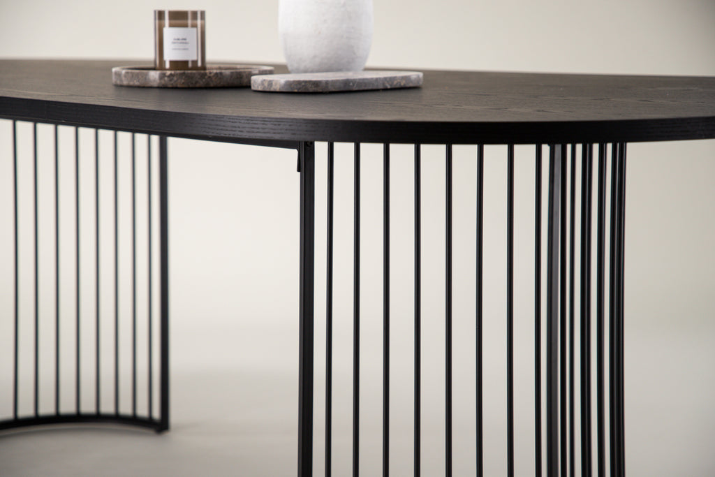 Hamneskär Ovala Matbord 220 x 110 Svart