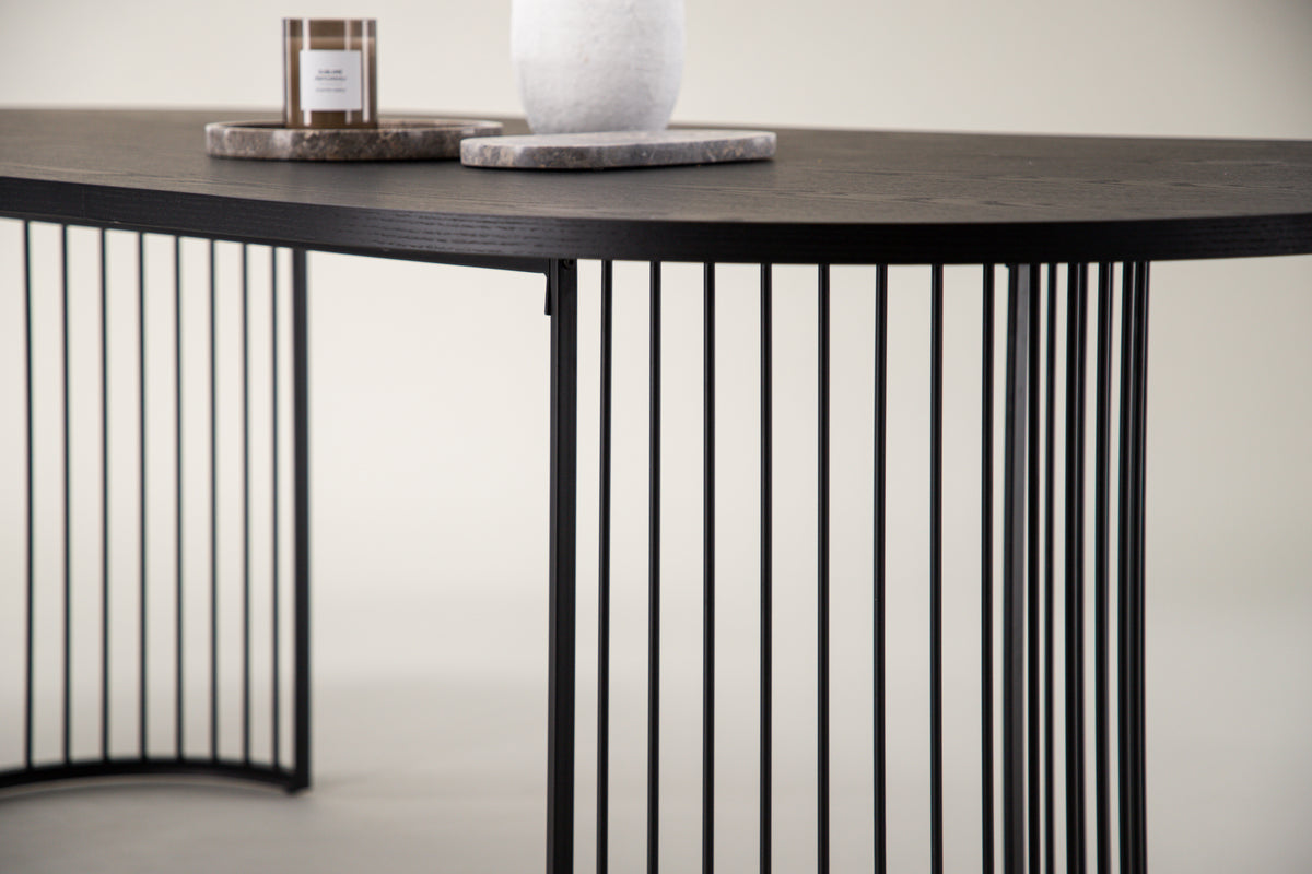 Hamneskär Ovala Matbord 220 x 110 Svart