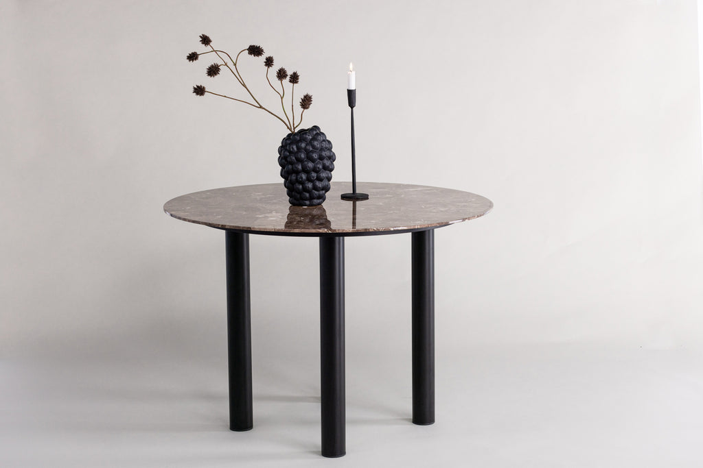 Havsten Runda Matbord ⌀106 Svart