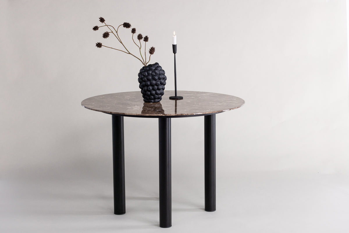 Havsten Runda Matbord ⌀106 Svart