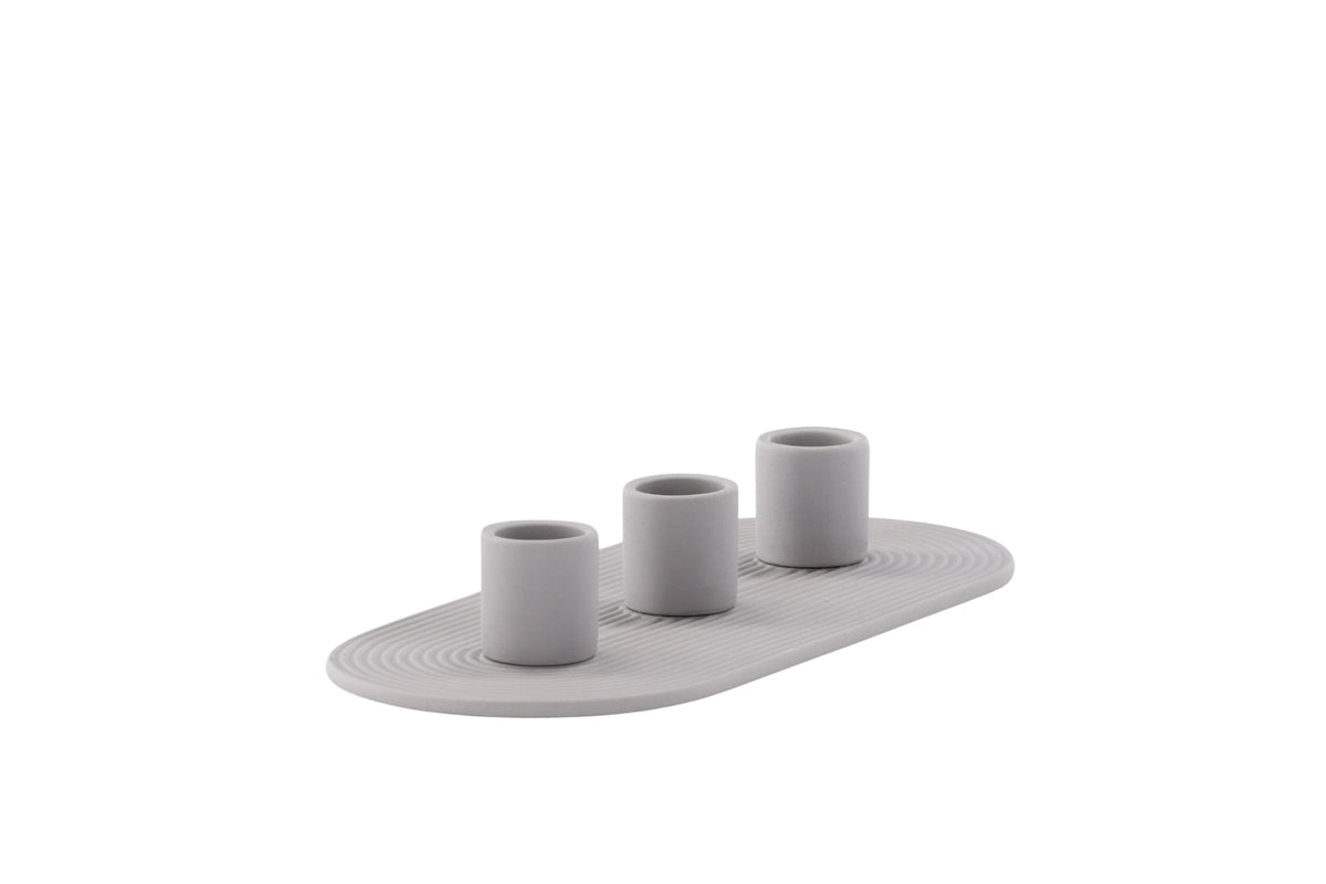 Dian Ljusstakar 4 x 24 x 10,5 Grå