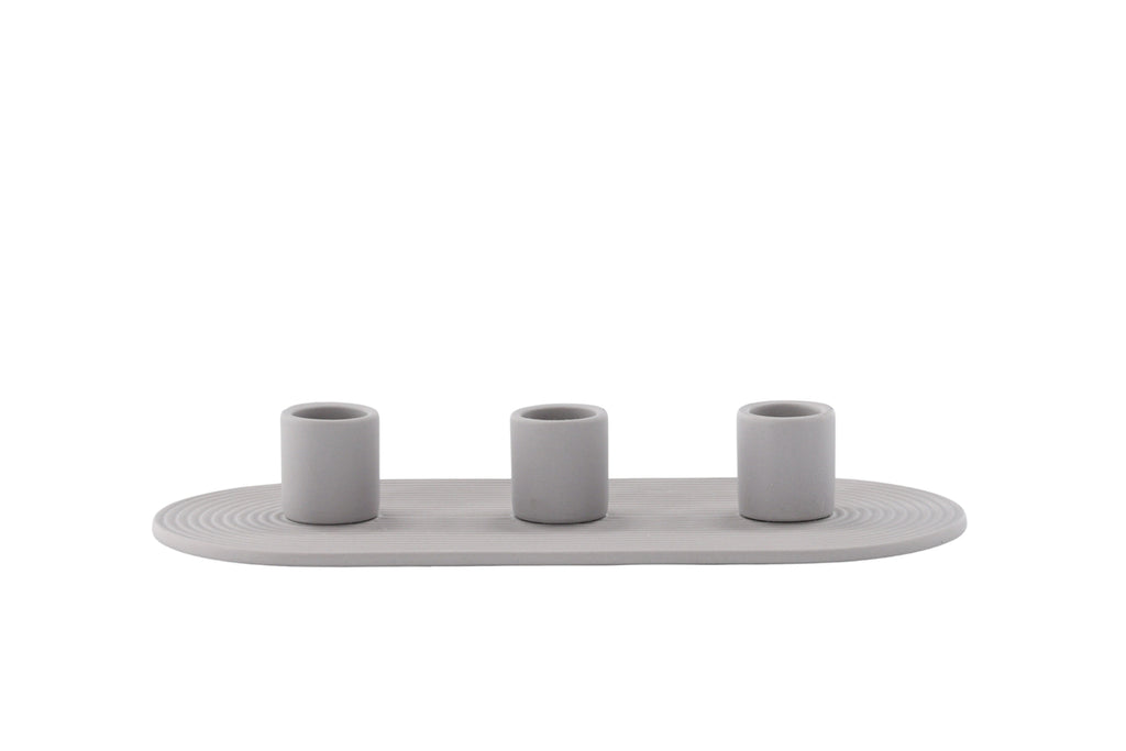 Dian Ljusstakar 4 x 24 x 10,5 Grå