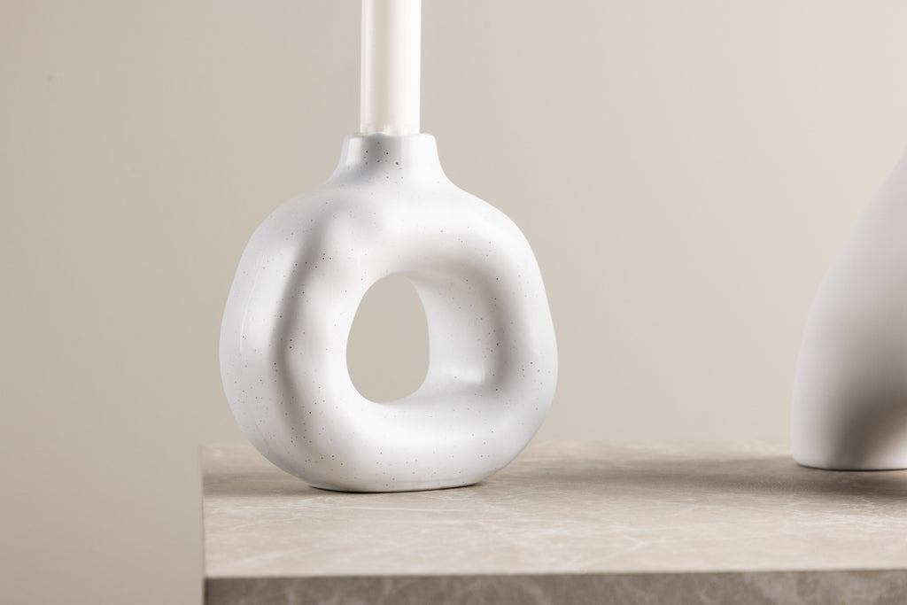 Judi Ljusstakar 13 x 13 x 6 Vit