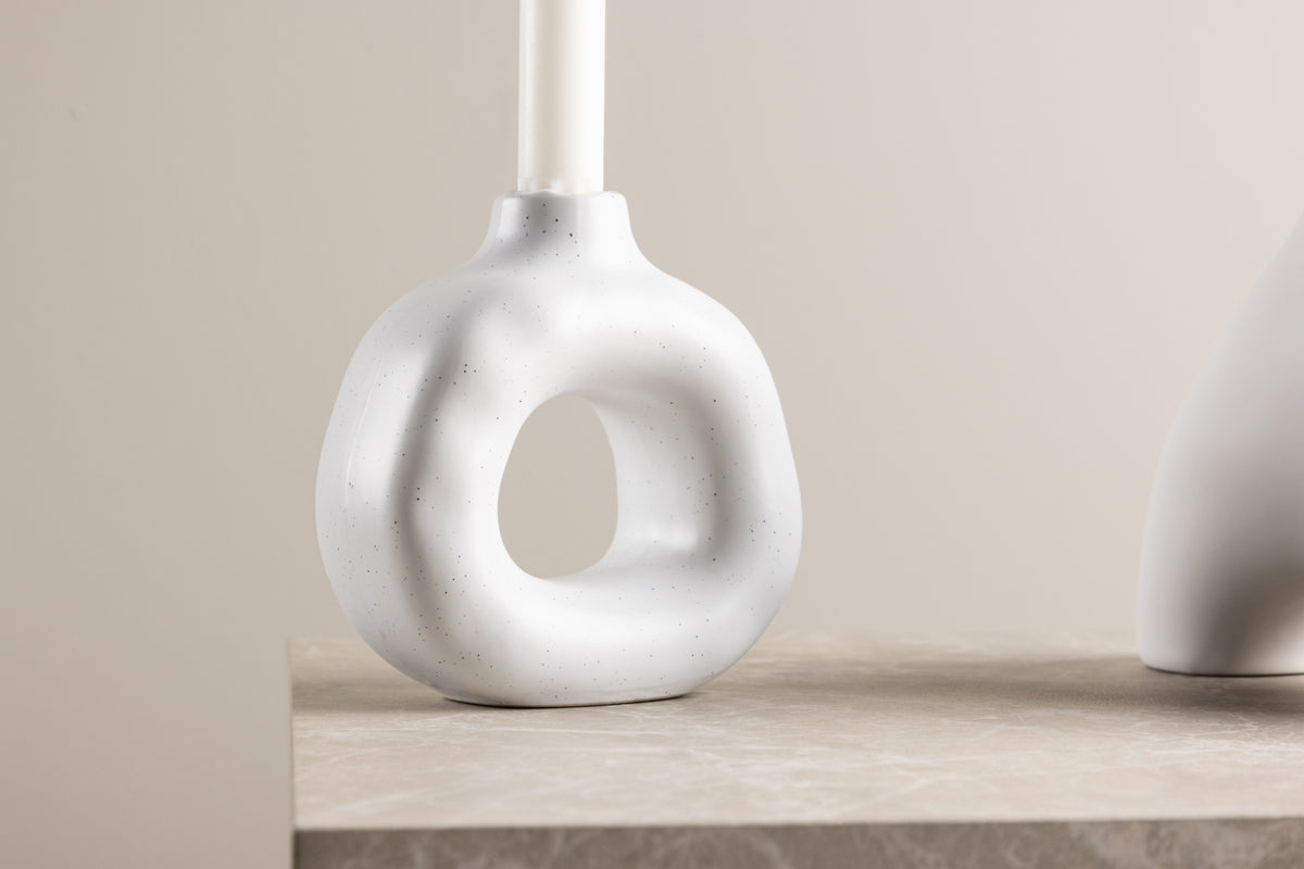 Judi Ljusstakar 13 x 13 x 6 Vit