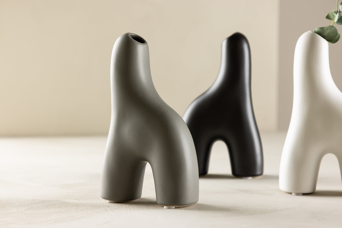 Aya Vaser 5 x 16 x 10 Mörkgrå