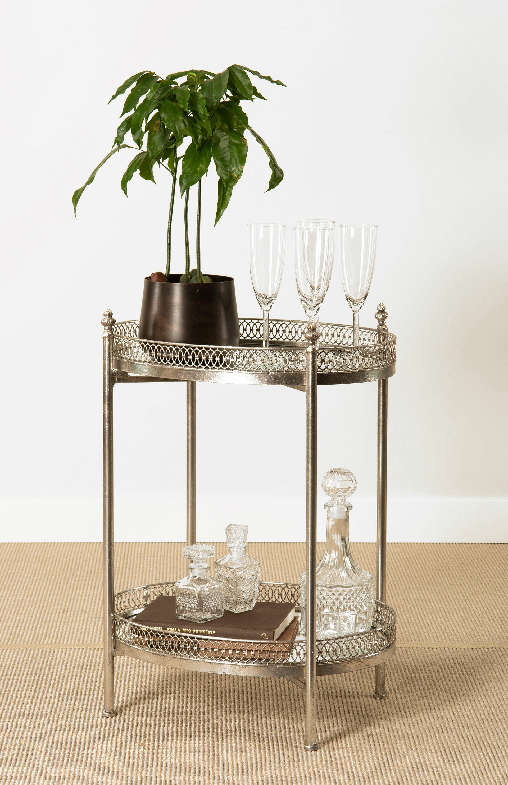 Spegelbord Drink Silver