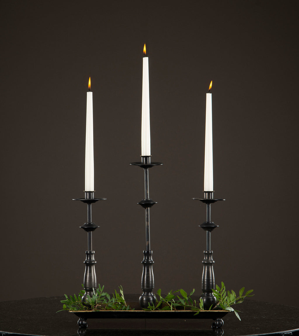 Ljusstake 3 Arm Svart