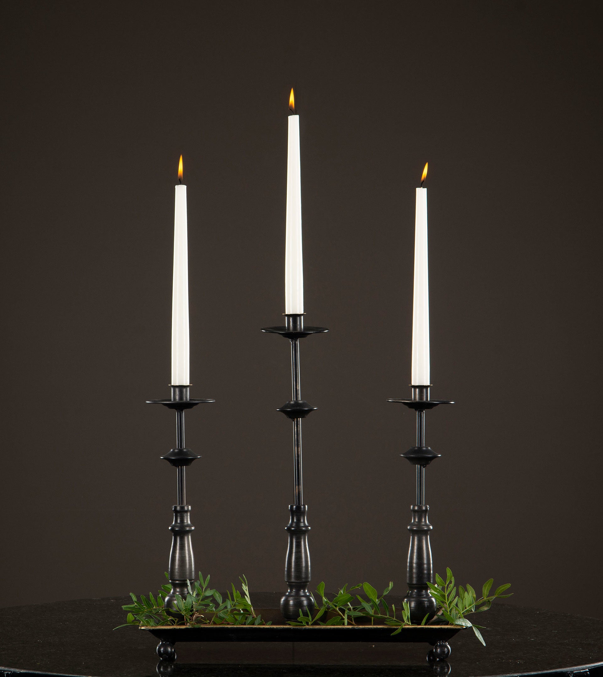 Ljusstake 3 Arm Svart