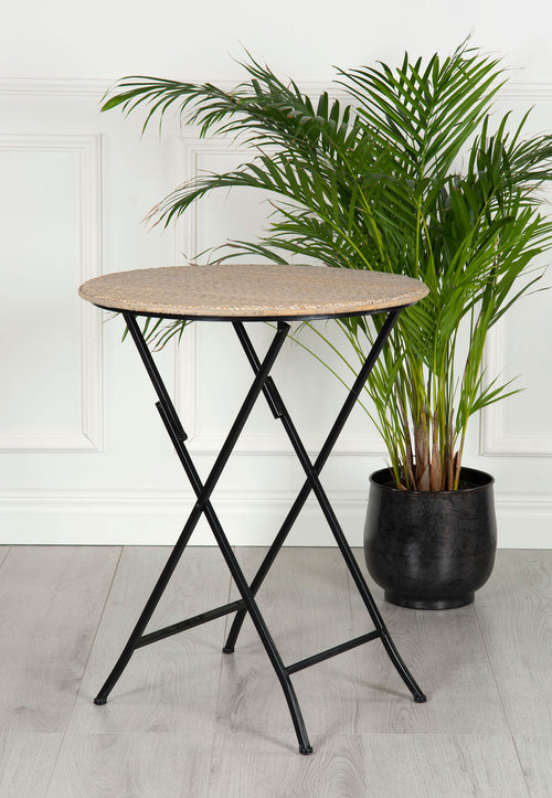 Bord Rund Hopfällbart Bambu