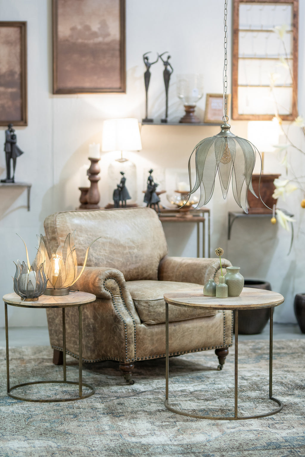 Bordslampa Grace Antik Mässing