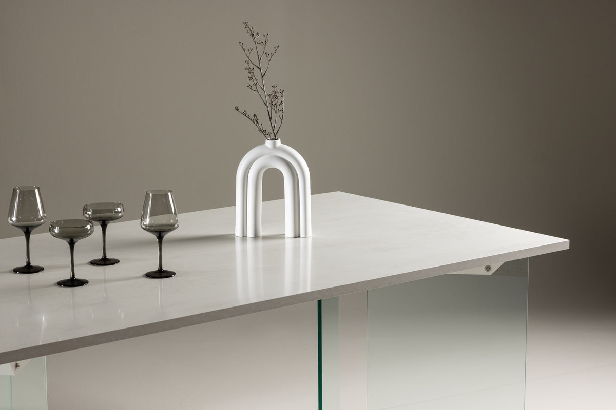 Ester Rektangulära Matbord 180 x 90 Ljusgrå