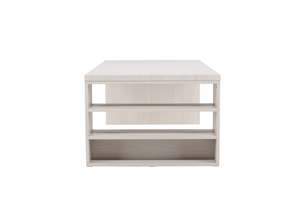 Mika Rektangulära Matbord 230 x 110 Vitputsad