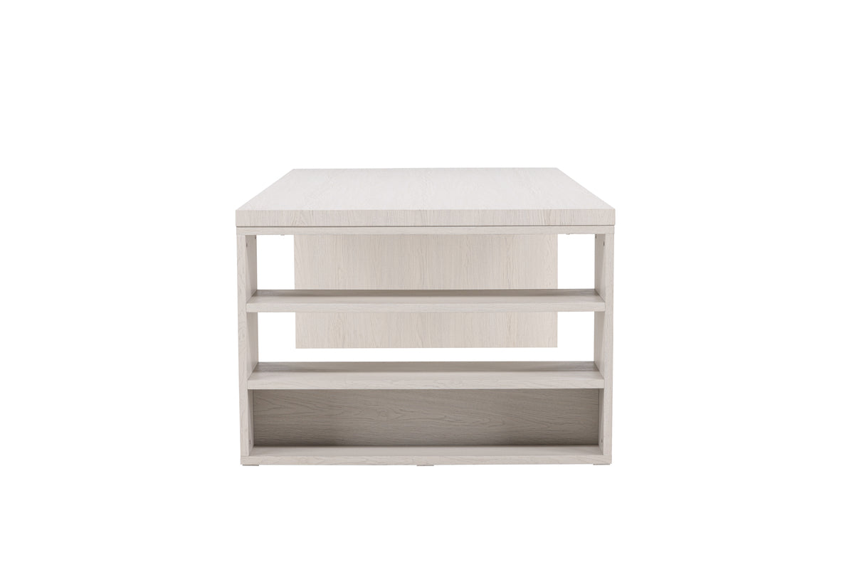 Mika Rektangulära Matbord 230 x 110 Vitputsad