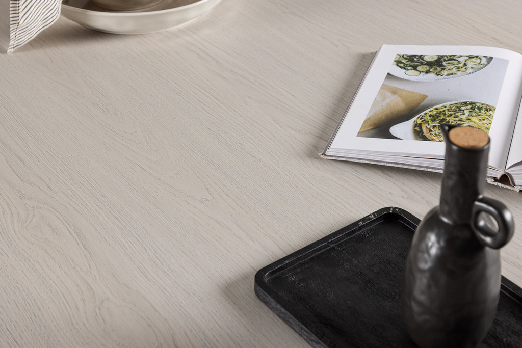 Mika Rektangulära Matbord 230 x 110 Vitputsad