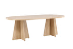 Bootcut Ovala Matbord 230 x 115 Natur
