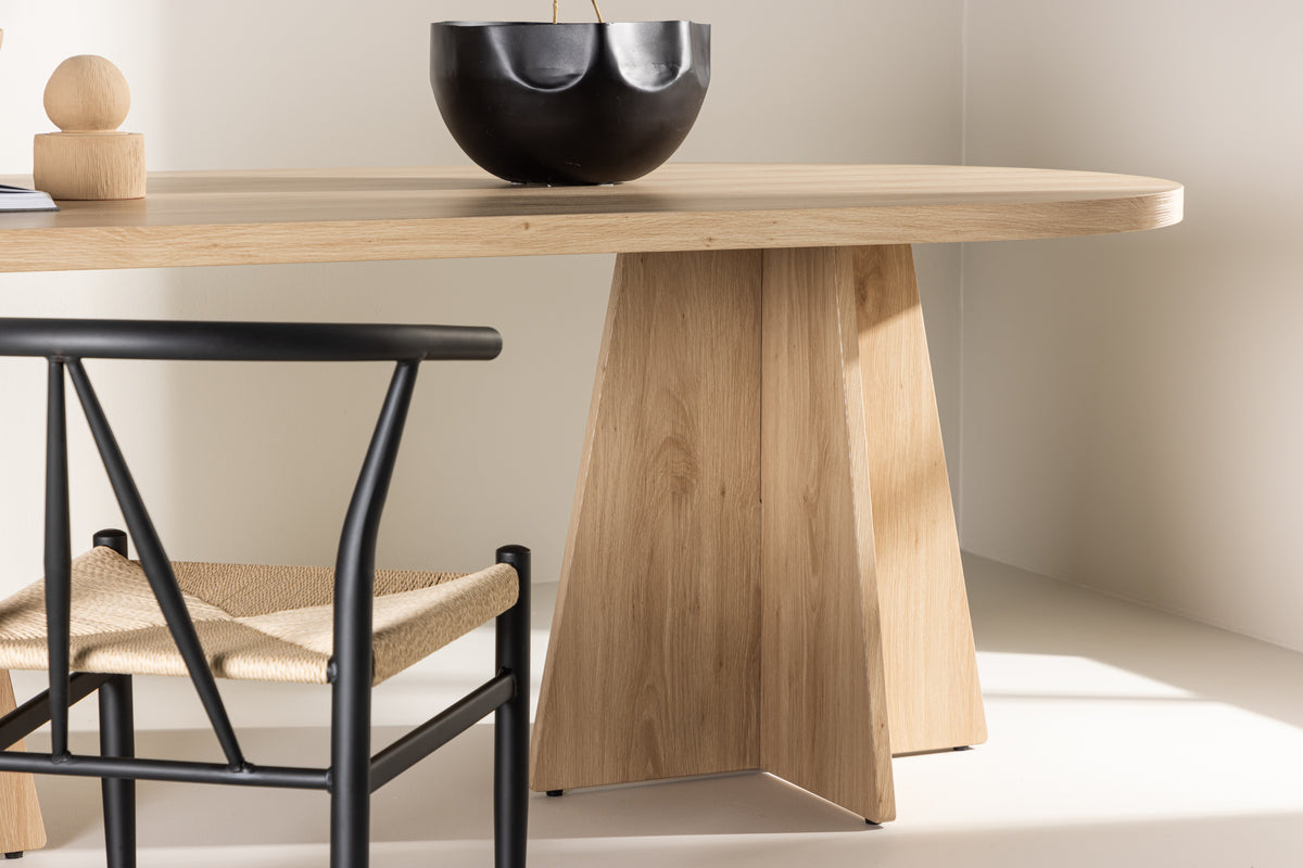 Bootcut Ovala Matbord 230 x 115 Natur