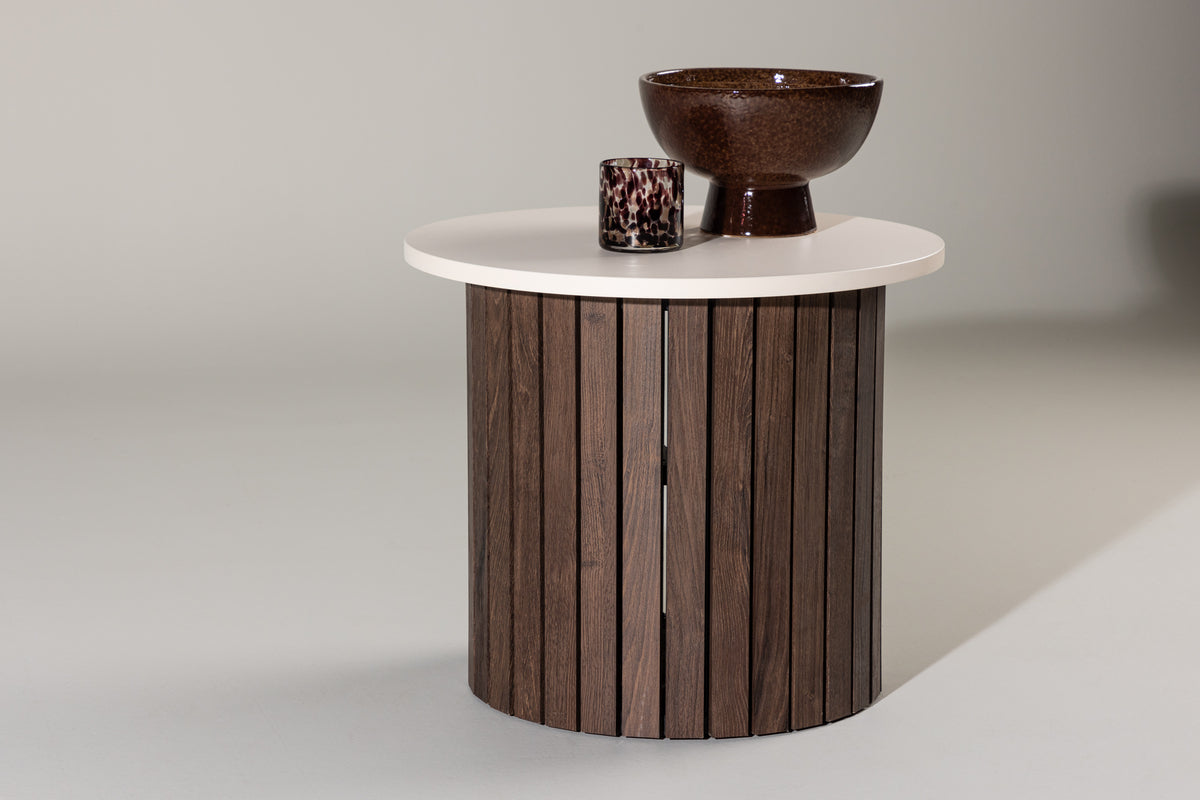 Visingsö Sidobord ⌀52 Beige