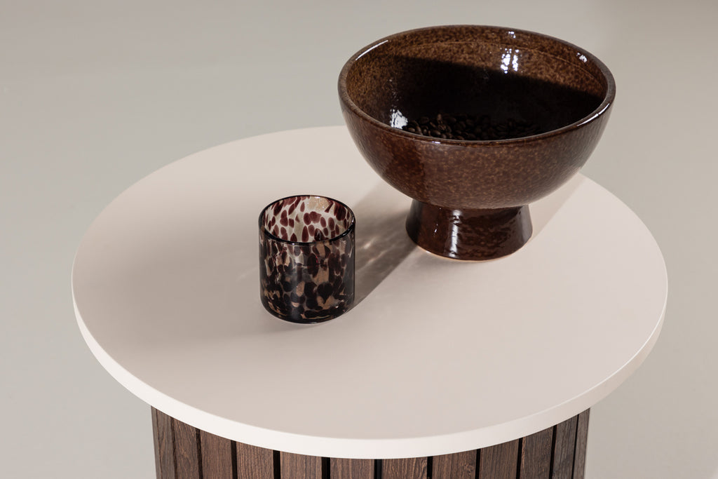 Visingsö Sidobord ⌀52 Beige