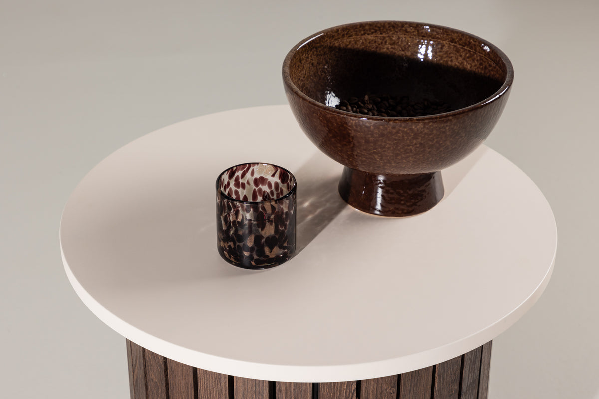 Visingsö Sidobord ⌀52 Beige