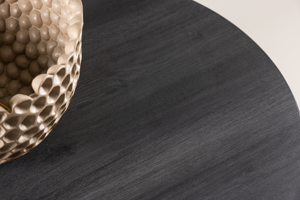 York Soffbord ⌀80 Svart