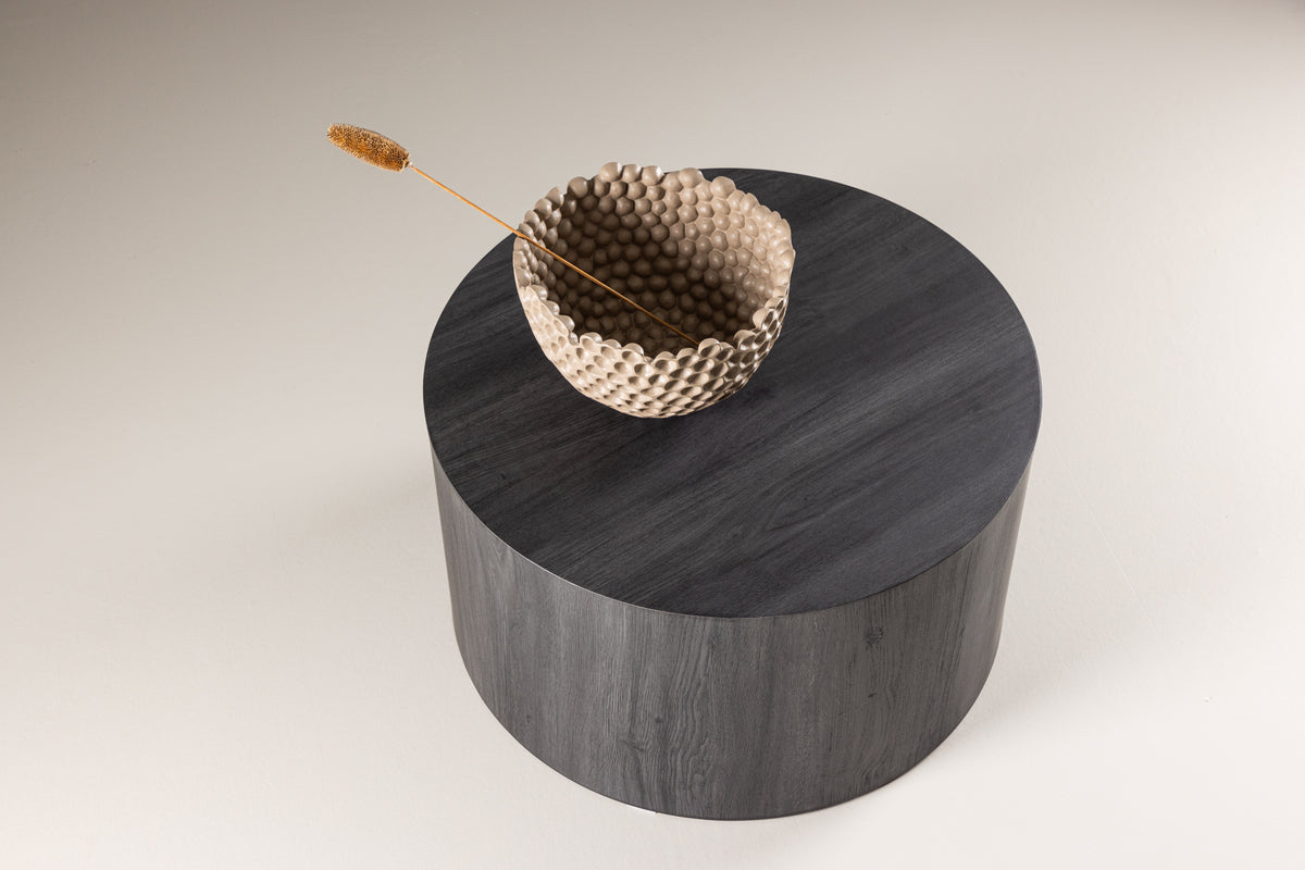 York Soffbord ⌀80 Svart