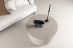 York Soffbord ⌀80 Beige