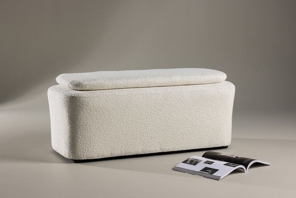 Laurel Ottoman 110 x 51 x 46,5 Vit