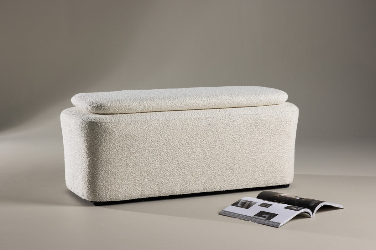 Laurel Ottoman 110 x 51 x 46,5 Vit