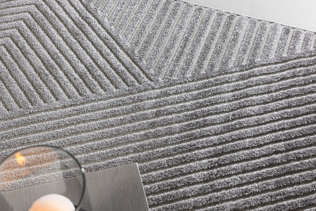 Aron Rektangulära Mattor 230 x 160 Grå