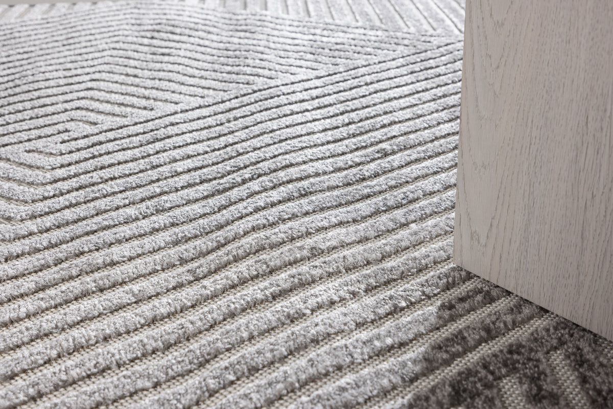 Aron Rektangulära Mattor 290 x 200 Grå