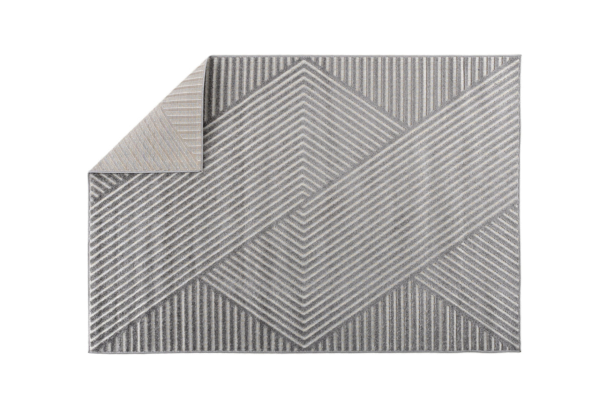 Aron Rektangulära Mattor 340 x 240 Grå