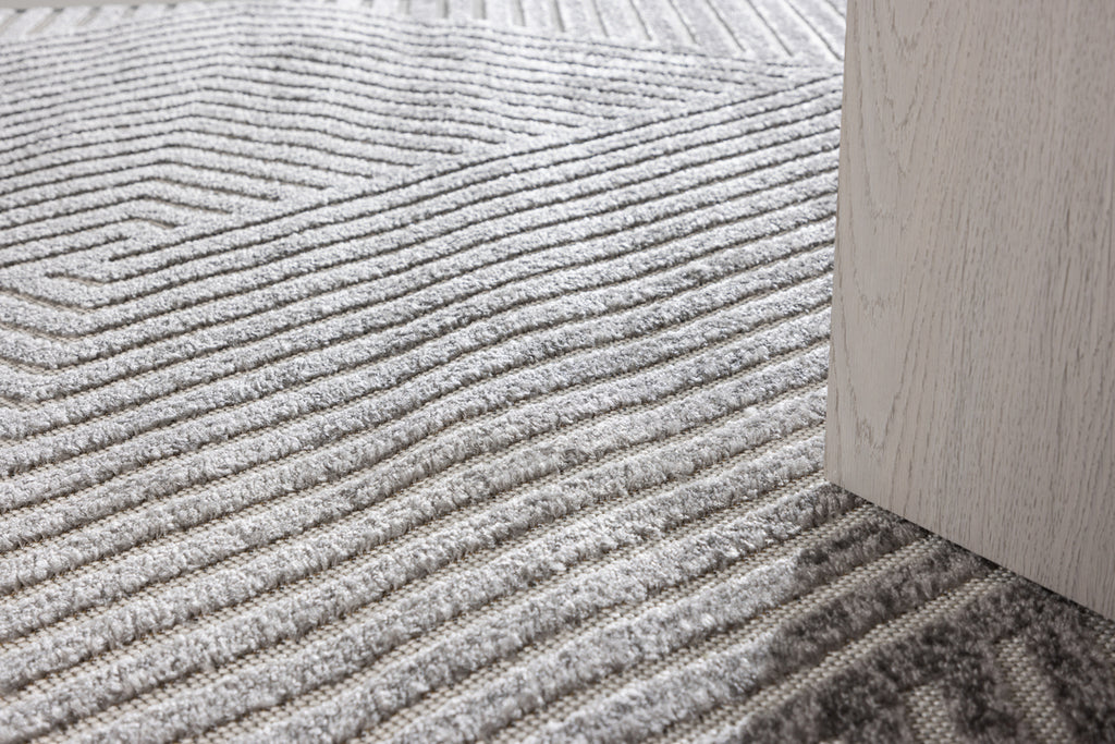 Aron Rektangulära Mattor 340 x 240 Grå