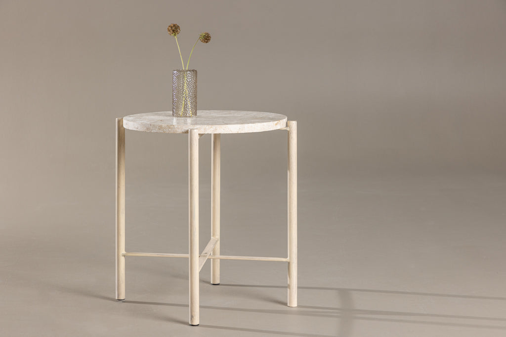 Sandhamn Soffbord ⌀40 Beige