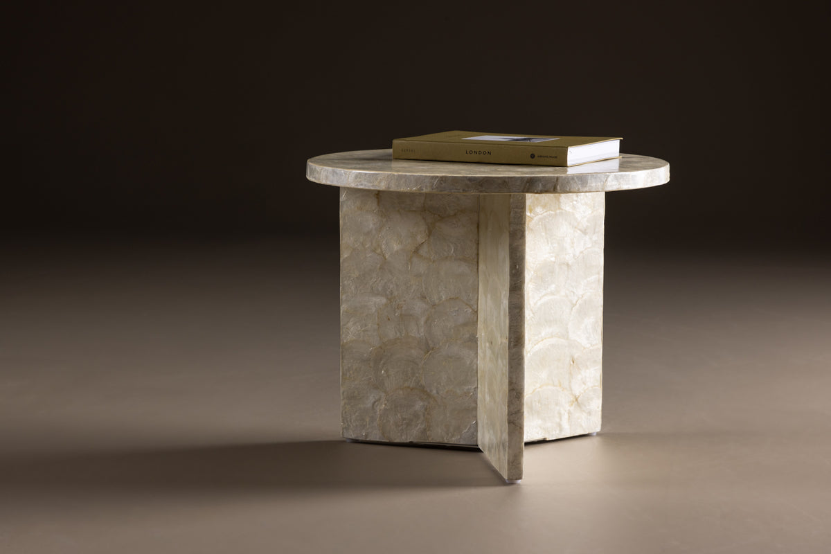 Smögen Soffbord ⌀40 Beige