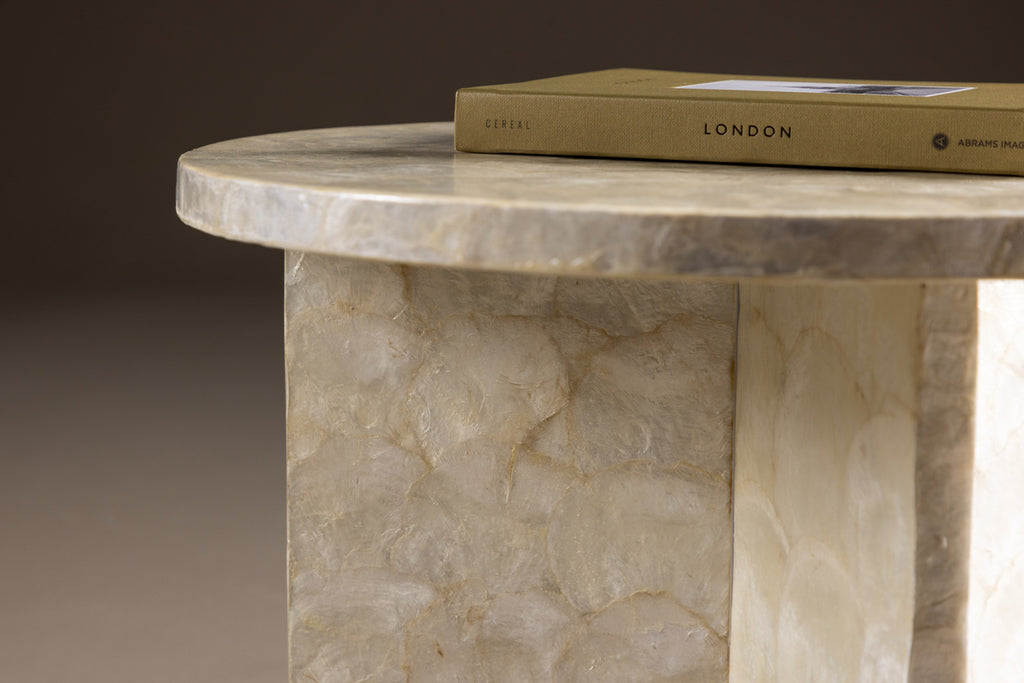 Smögen Soffbord ⌀40 Beige