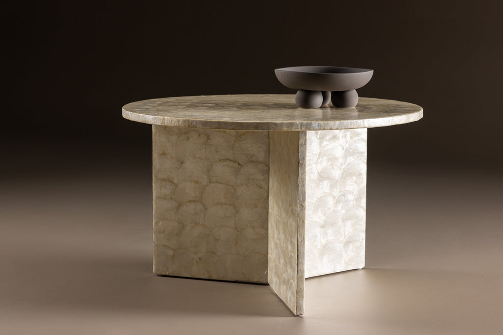 Smögen Soffbord ⌀70 Beige