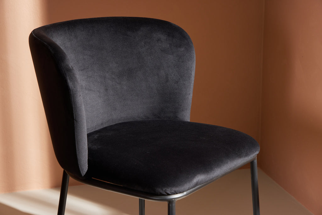 Edina Matstolar 2-pack Svart